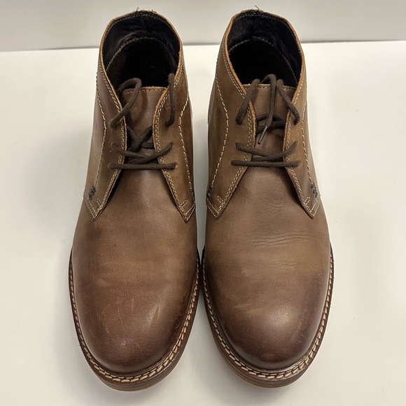 Structure Lionel Men's Leather Chukka Boots in Brown Size 9.5 - Picture 4 of 12